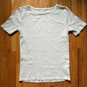 J.Crew Slim perfect T-shirt in Heathered Oatmeal